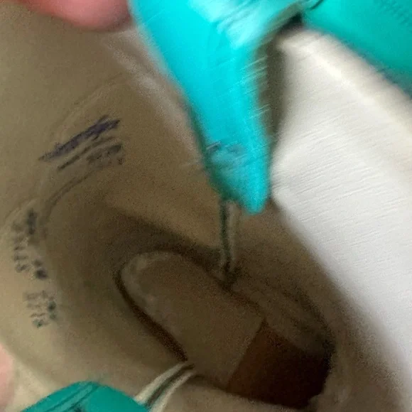 Vintage wrangler roper women’s or kids  teal boots made in USA - Picture 11 of 13